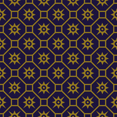 Antique seamless background 539 vintage polygon square cross flower
