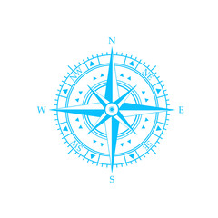 compass wind rose icon

