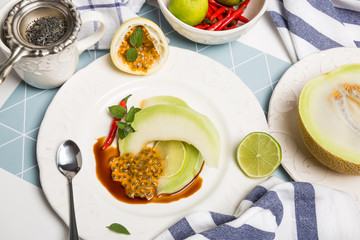 Sweet melon and maraquia