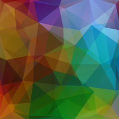 Abstract polygonal vector background. Colorful geometric vector
