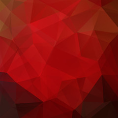 Abstract polygonal vector background. Red geometric vector 