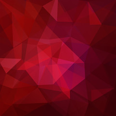 Abstract polygonal vector background. Red geometric vector illustration