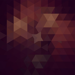 Abstract background consisting of brown triangles. Geometric design 