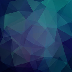 Abstract geometric style blue background. Dark blue business background