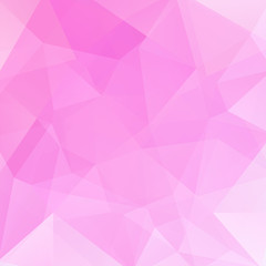 Background of geometric shapes. Pink mosaic pattern. 
