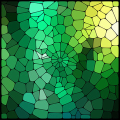 abstract background consisting of green geometrical shapes 