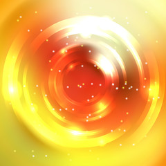 Abstract yellow circle background, Vector design. Vector infinite round