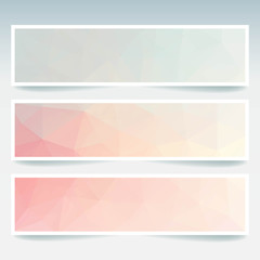 Obraz premium Abstract banner with business design templates. Set of Banners