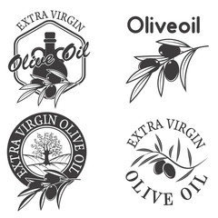 Extra virgin olive oil labels.