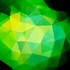 Obraz na płótnie Canvas abstract background consisting of green triangles, vector 