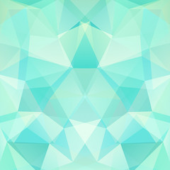 Geometric pattern, polygon triangles vector background in blue triangles