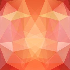 Background made of orange triangles. 