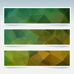 Abstract banner with business design templates. Set of Banners