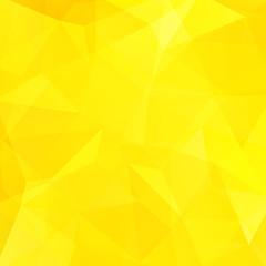 Background of geometric shapes. Yellow mosaic pattern. 