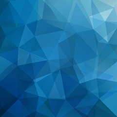 Fototapeta premium Abstract background consisting of blue triangles. Geometric design 