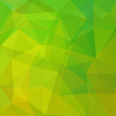 Obraz premium Abstract green mosaic background. Triangle geometric background. 