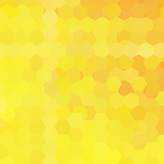 Fototapeta na wymiar Abstract hexagons vector background. Yellow geometric golden illustration