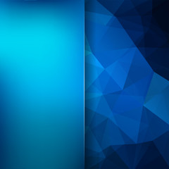 Obraz premium Abstract background consisting of blue triangles. Geometric design