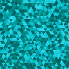 Abstract background consisting of blue triangles. Geometric design