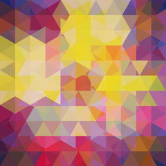 Background of colorful geometric shapes. Abstract triangle backdrop. 
