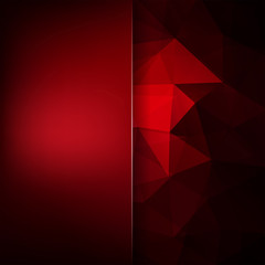 Abstract background consisting of dark red  triangles. Geometric design