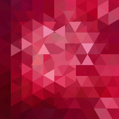 Obraz premium Abstract vector background with triangles. Red geometric illustration