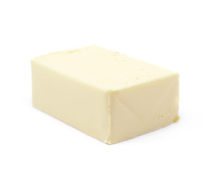 Piece of cooking butter isolated