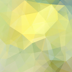Fototapeta premium abstract background consisting of yellow, green triangles, vector
