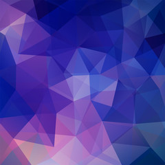 abstract background consisting of blue triangles, vector illustration