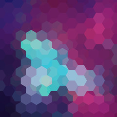 Fototapeta na wymiar Abstract background consisting of purple hexagons. Geometric design