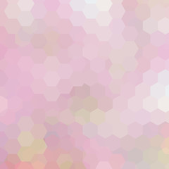 Fototapeta premium Geometric pattern, vector background with hexagons in pink tones
