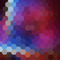 Abstract hexagons vector background. Colorful geometric vector