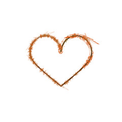 Heart doodle set, vector illustration hand drawn