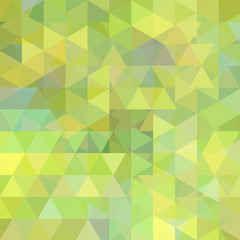 Abstract background with triangles. Light green geometric vector