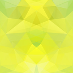 Abstract geometric style yellow background. Green summer backdround