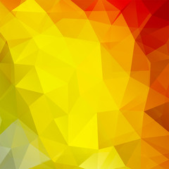 abstract background consisting of yellow triangles, vector illustration
