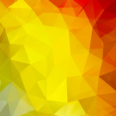 Fototapeta premium abstract background consisting of yellow triangles, vector illustration