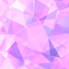 Naklejka premium abstract background consisting of pastel pink triangles, vector