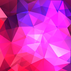 abstract background consisting of pink, purple triangles, vector