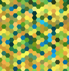 Vector background with hexagons. Can be used for printing