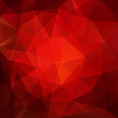 Abstract mosaic red background. Triangle geometric background. 