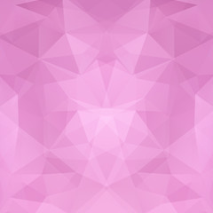 Background of geometric shapes. Pink mosaic pattern. 