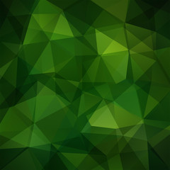 Fototapeta na wymiar Polygonal vector green background. Can be used in cover design