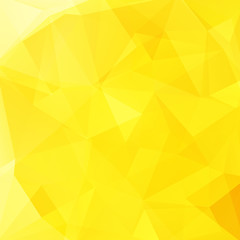Fototapeta na wymiar Geometric pattern, polygon triangles vector background in yellow triangles