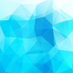 Fototapeta premium Background made of blue triangles. Square composition 
