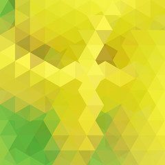 Obraz premium Triangle vector background. Can be used in cover design. Green, yellow colors