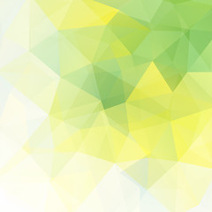 Obraz premium abstract background consisting of yellow, green triangles
