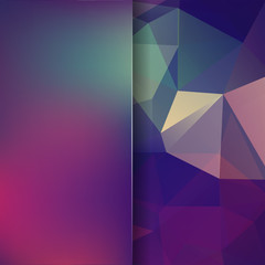 Background made of triangles. Square composition 