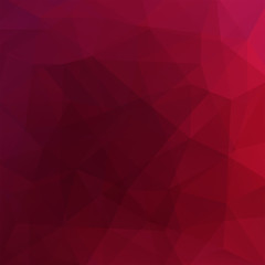 Abstract polygonal vector background. Red geometric vector 