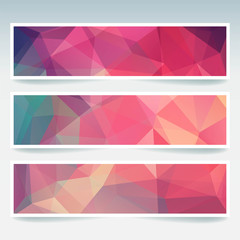 Abstract banner with business design templates. Set of Banners 